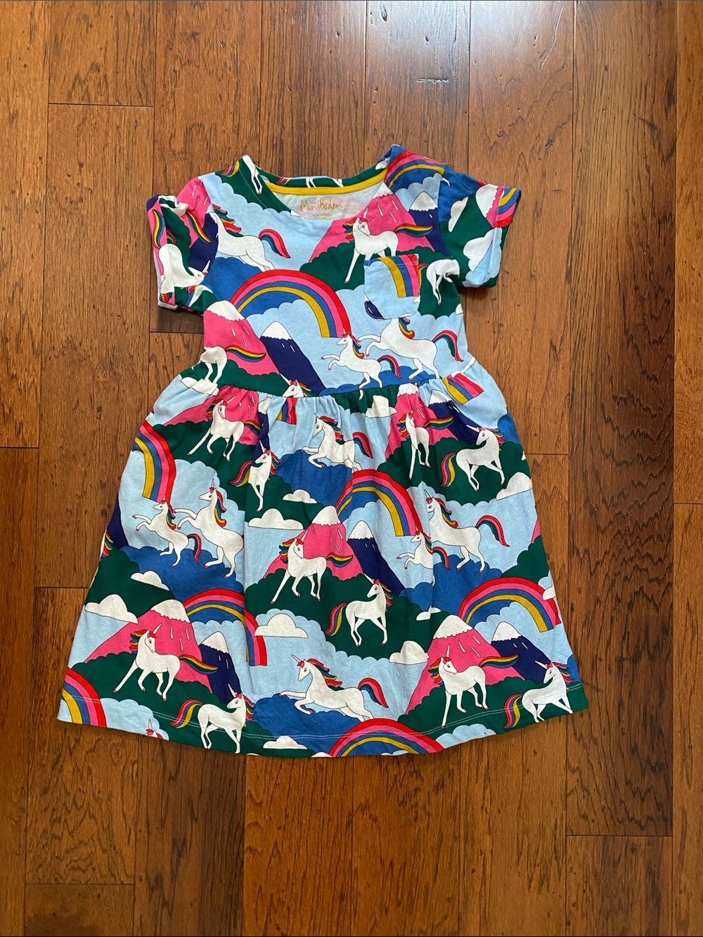 Mini Boden Unicorn dress-9-10Y